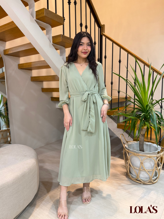 Paula Dress (Sage)