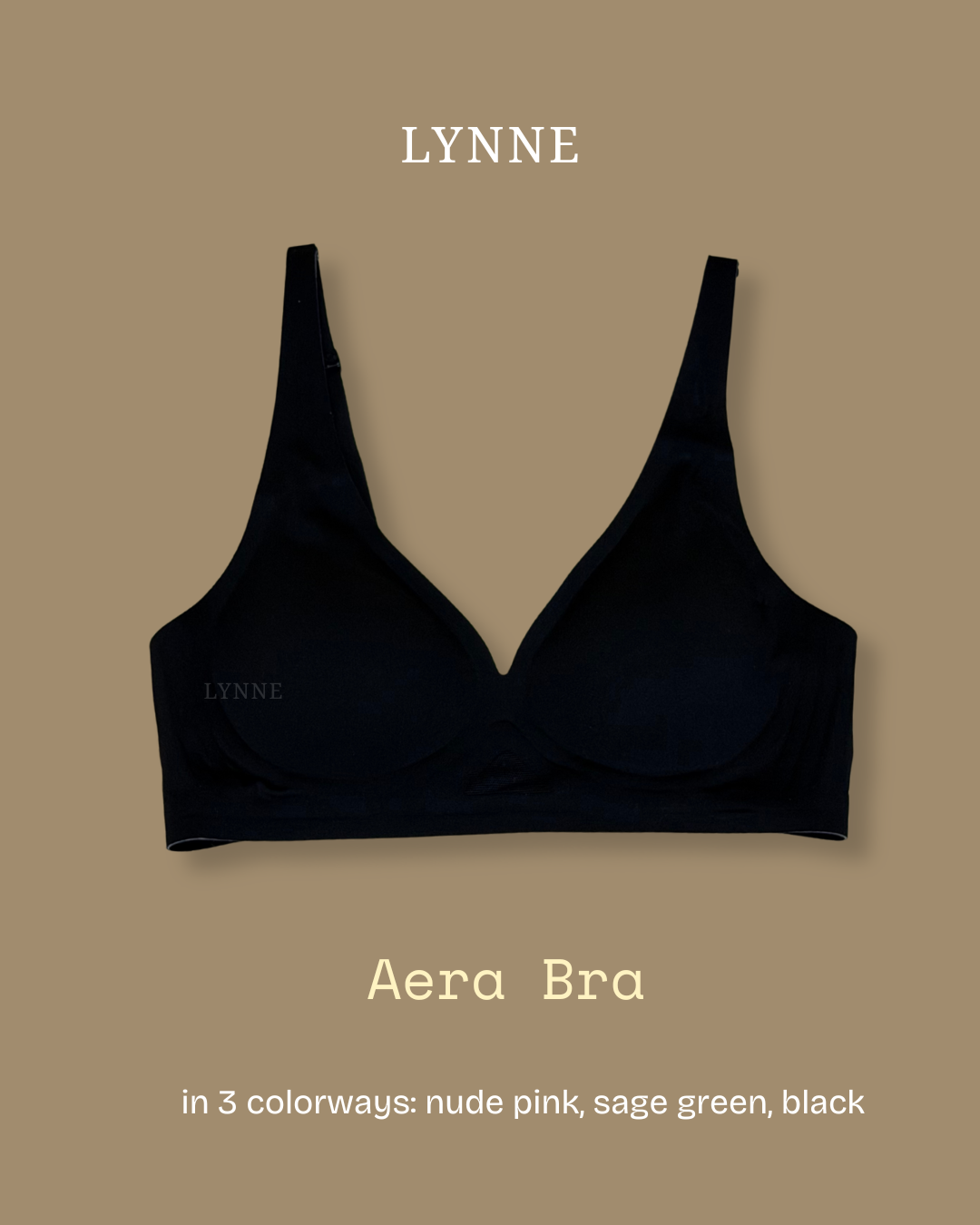 Aera Bra (Black) by Lynne