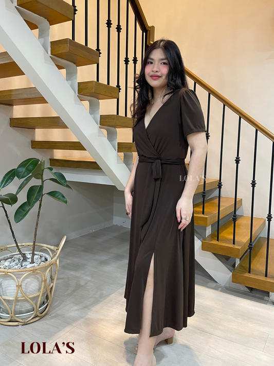 Celestine Dress (Cocoa*)