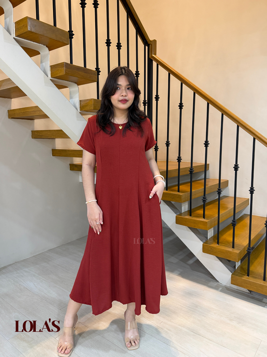 Kathleen Dress (Terracotta)