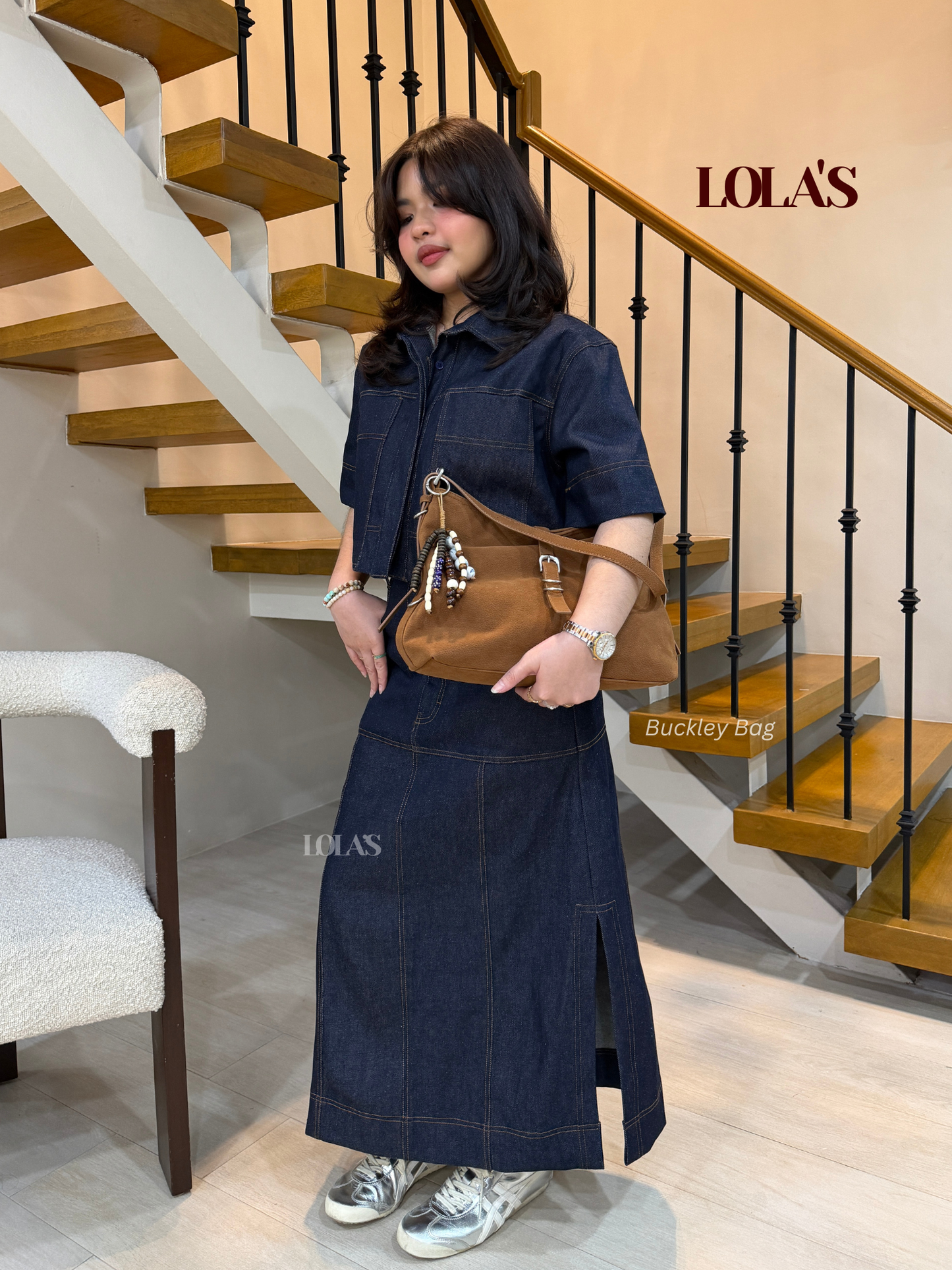 Sabina Top (Dark Denim)
