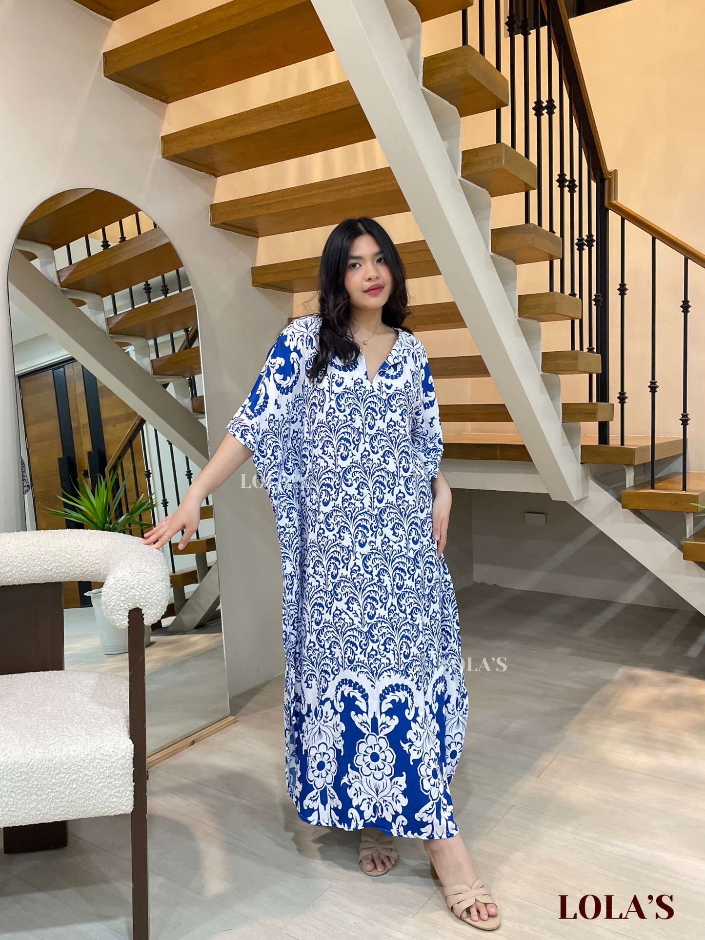 Donya Dress (China Blue)