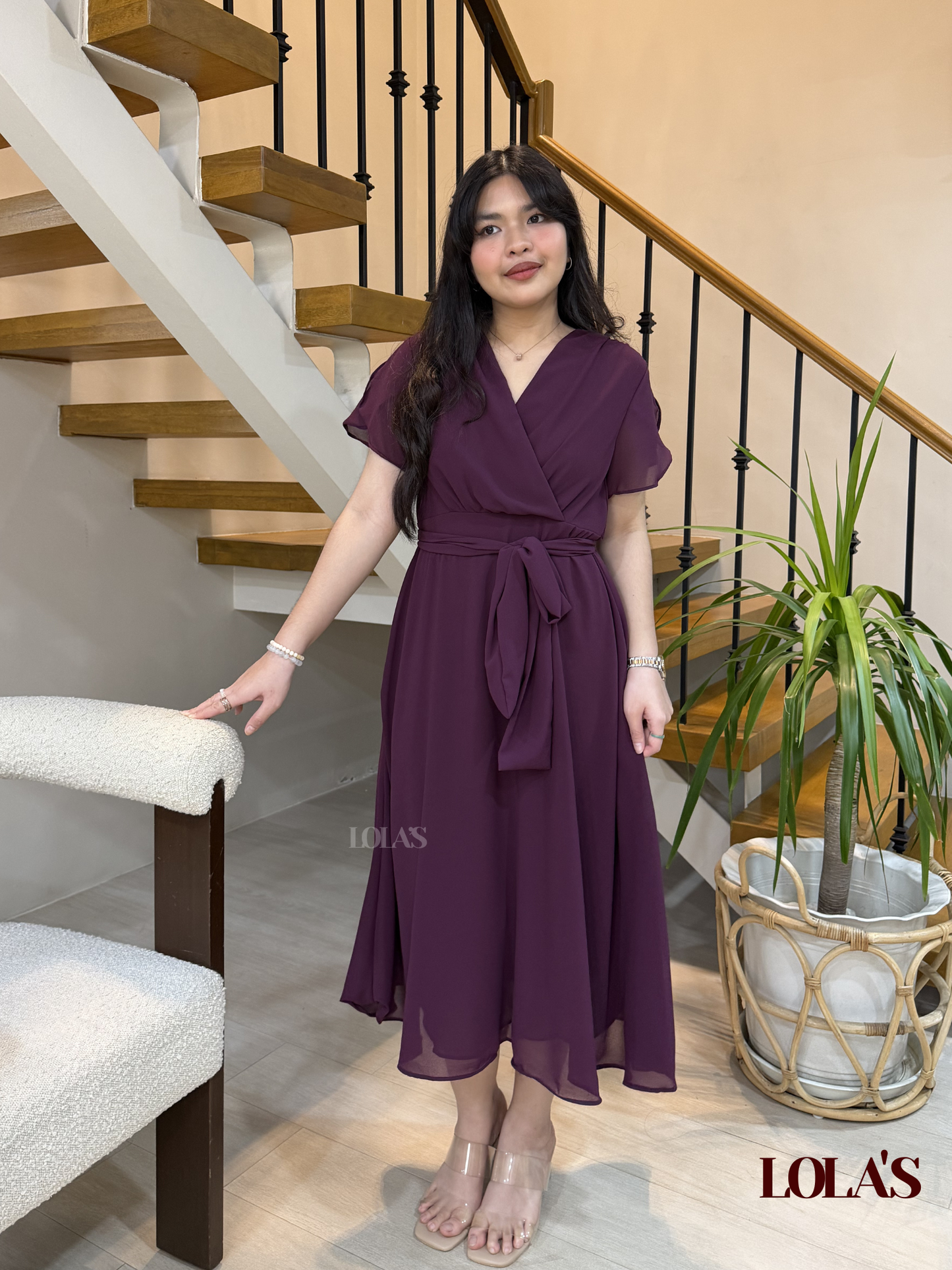 Glinda Dress (Wine)