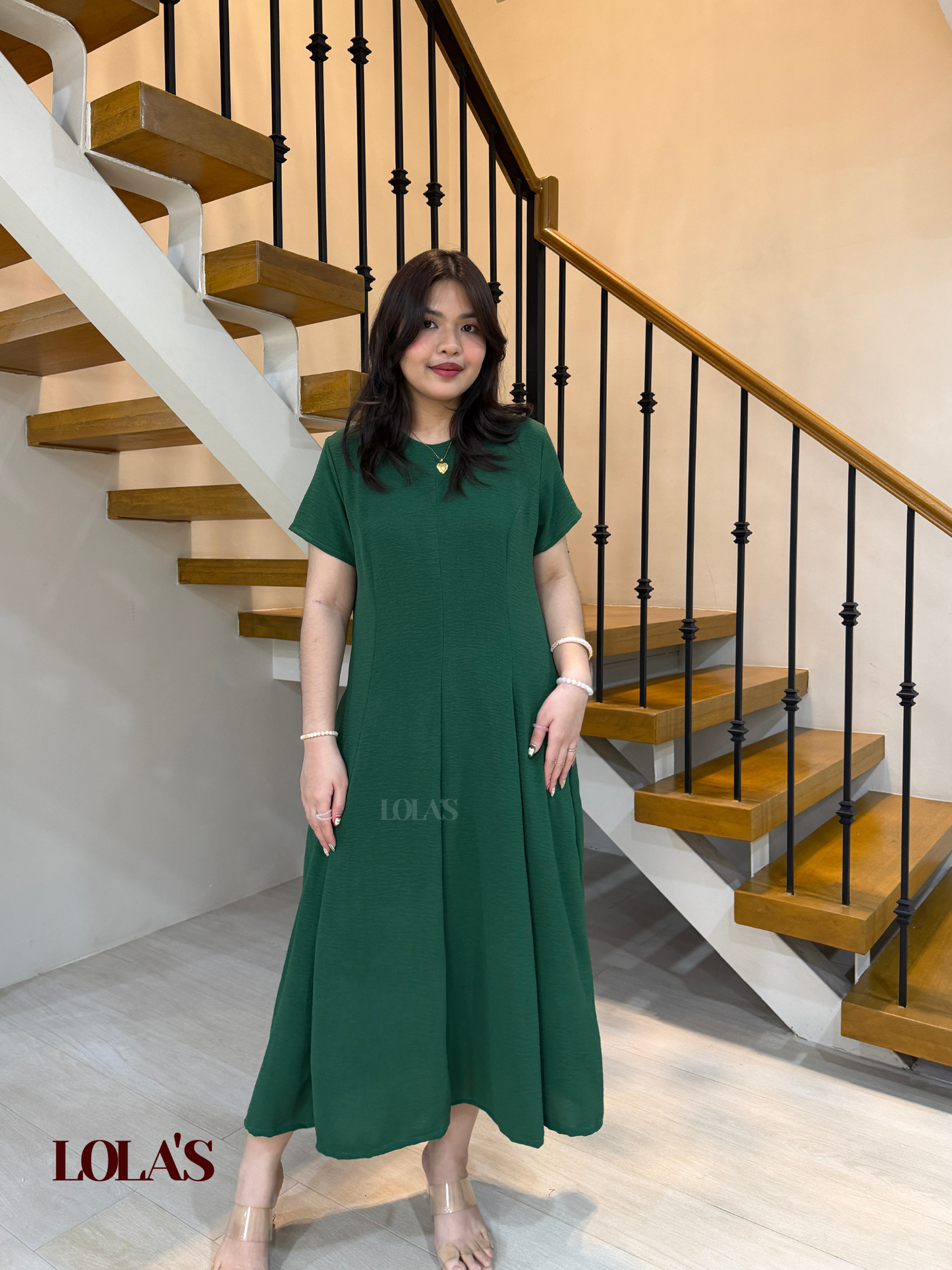 Kathleen Dress (Forest Green)