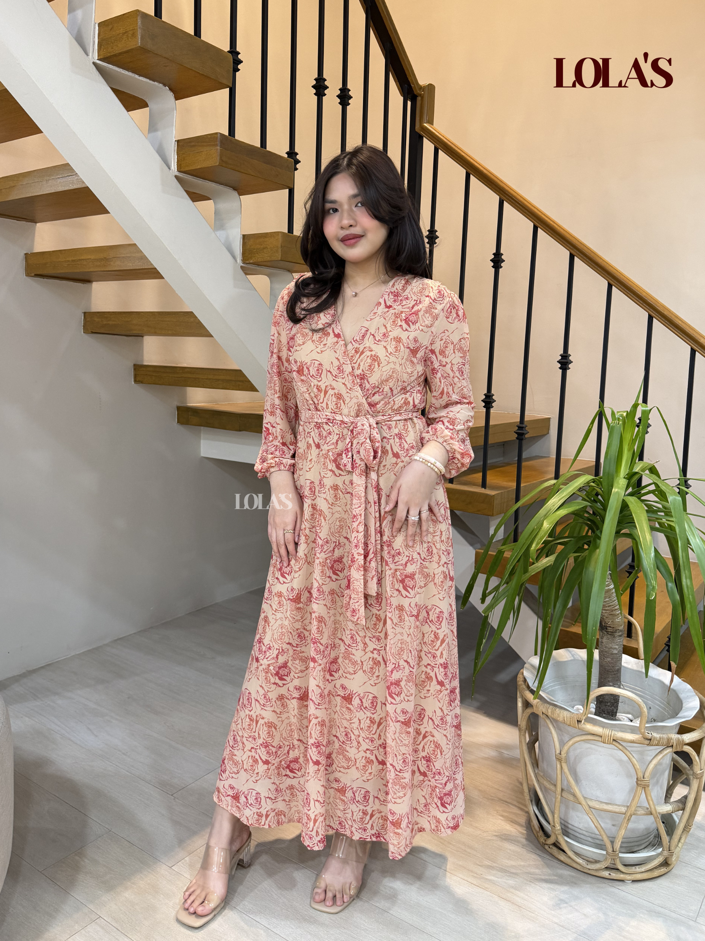 Paula Dress (Rose Blooms)