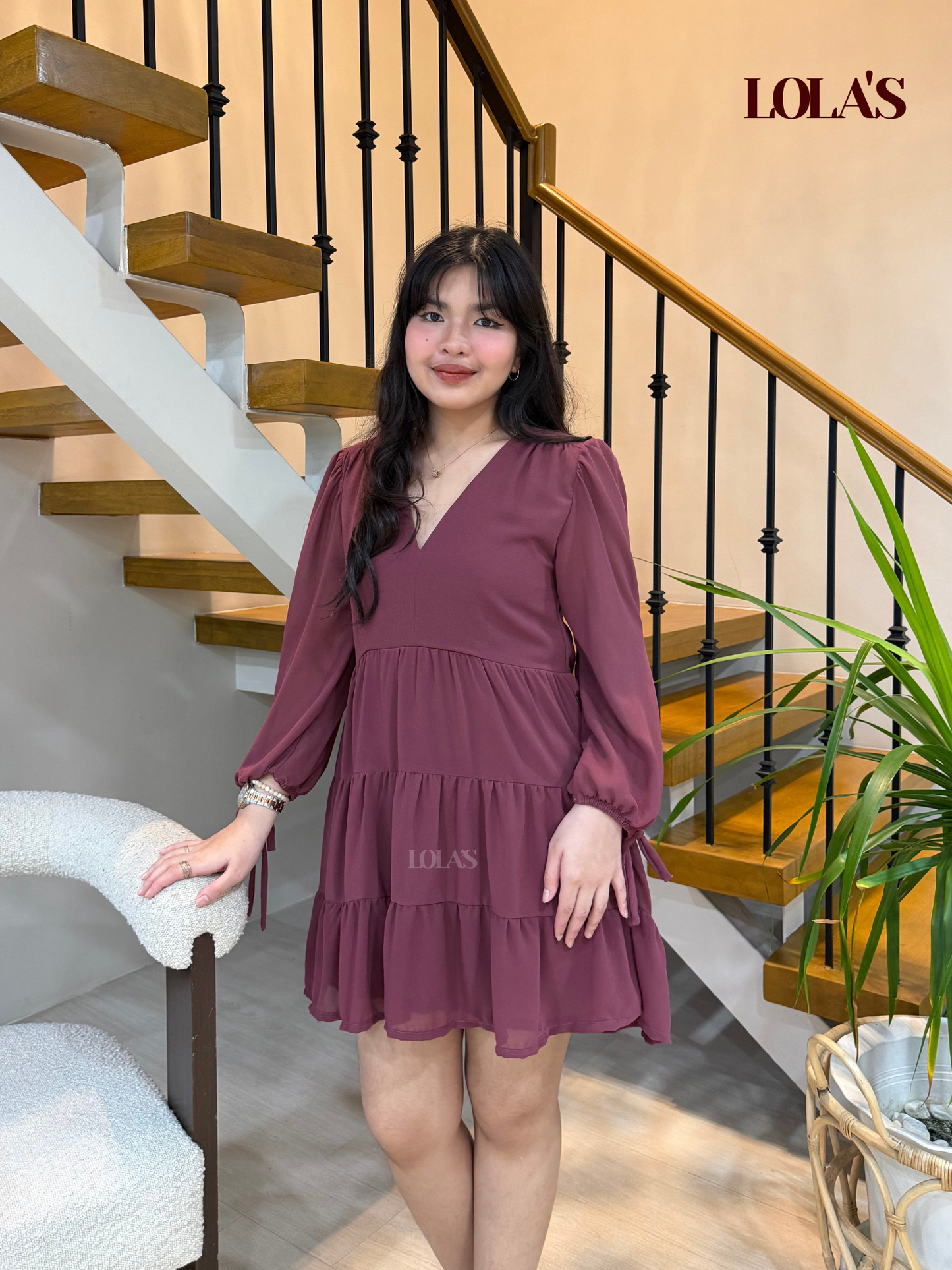 Monina Dress (Plum)