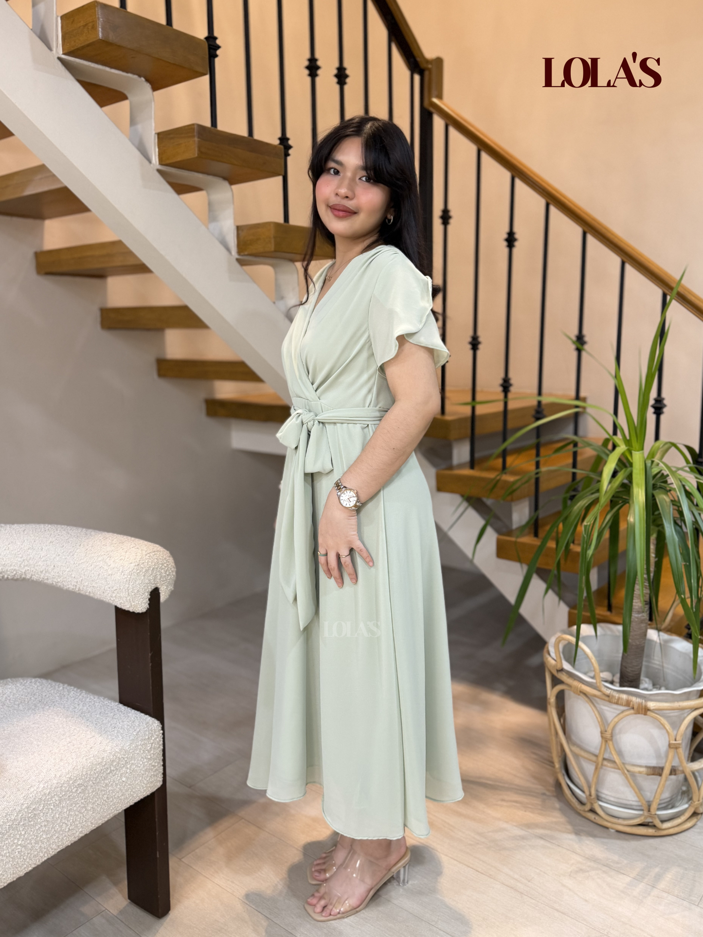 Glinda Dress (Sage)