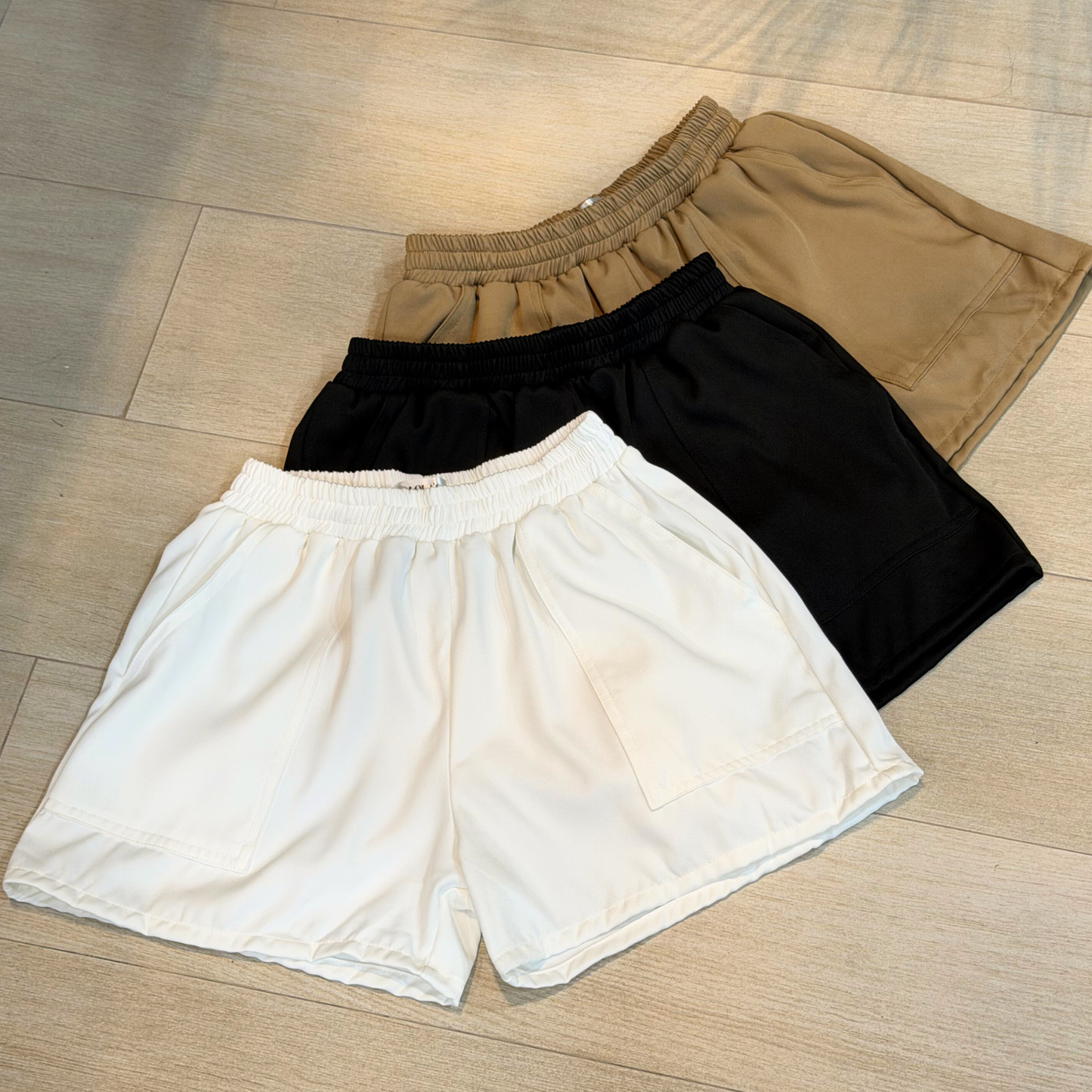BIEN COORDS (Orange Tulips + Mocha Shorts)