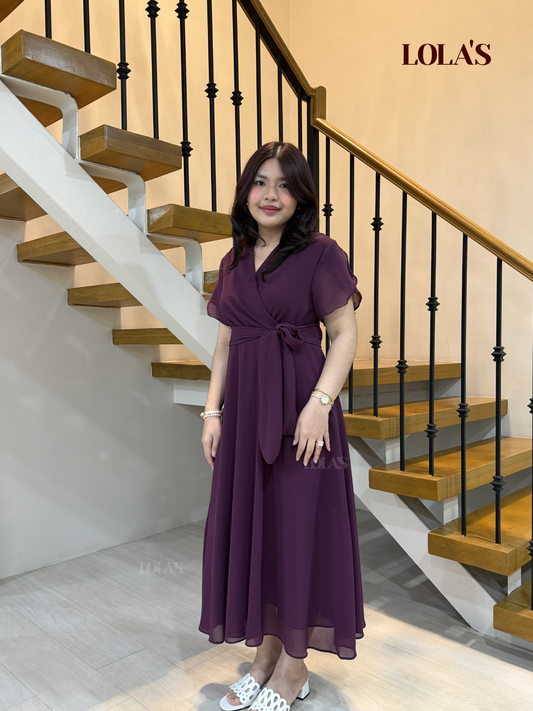 Glinda Dress (Wine)