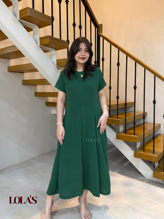 Kathleen Dress (Forest Green)