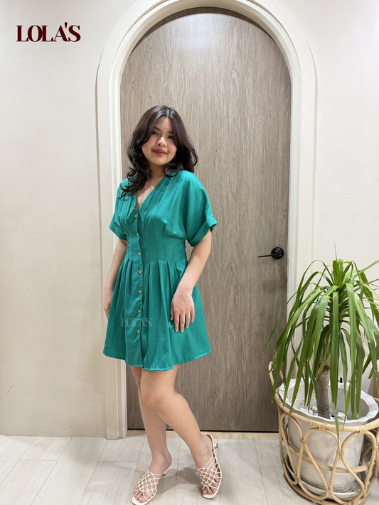 Felicia Dress (Aqua Green)