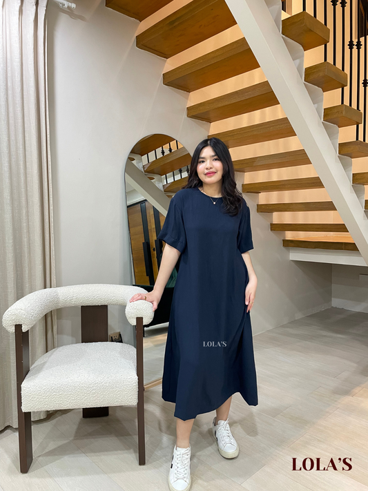 Luna Dress (Navy Blue)