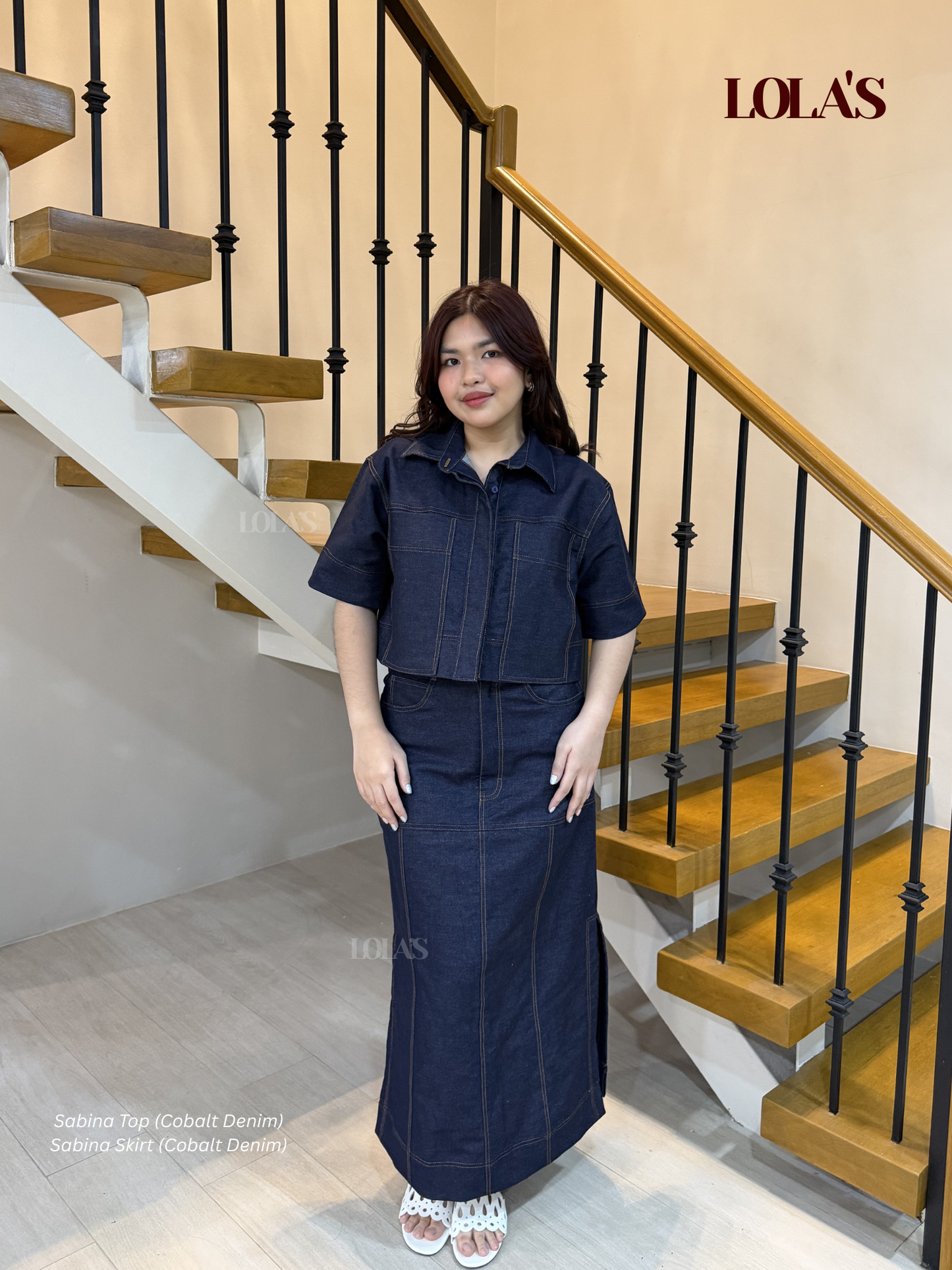 Sabina Top (Cobalt Denim)