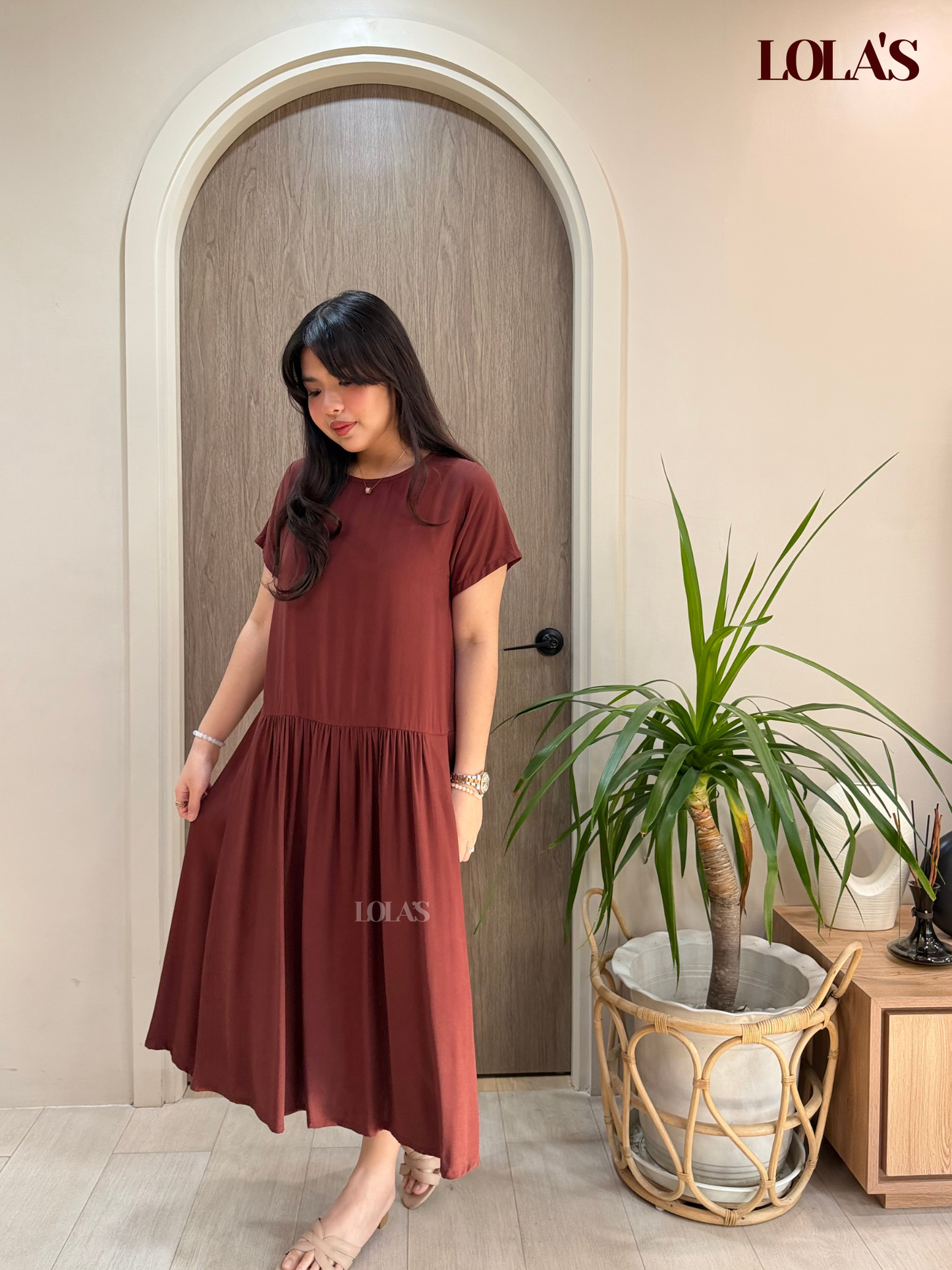 Mina Dress (Chocolate Brown)