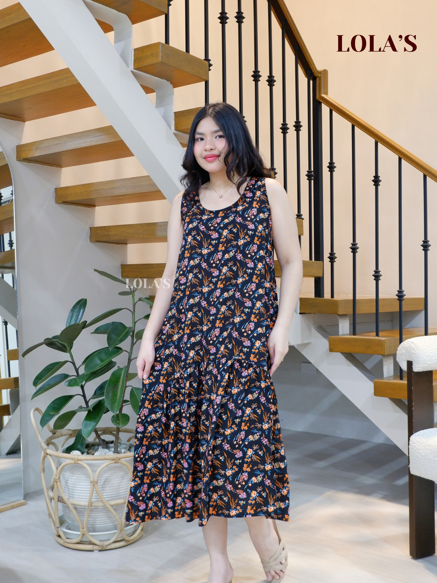 Sita Dress (Cheerful Black)