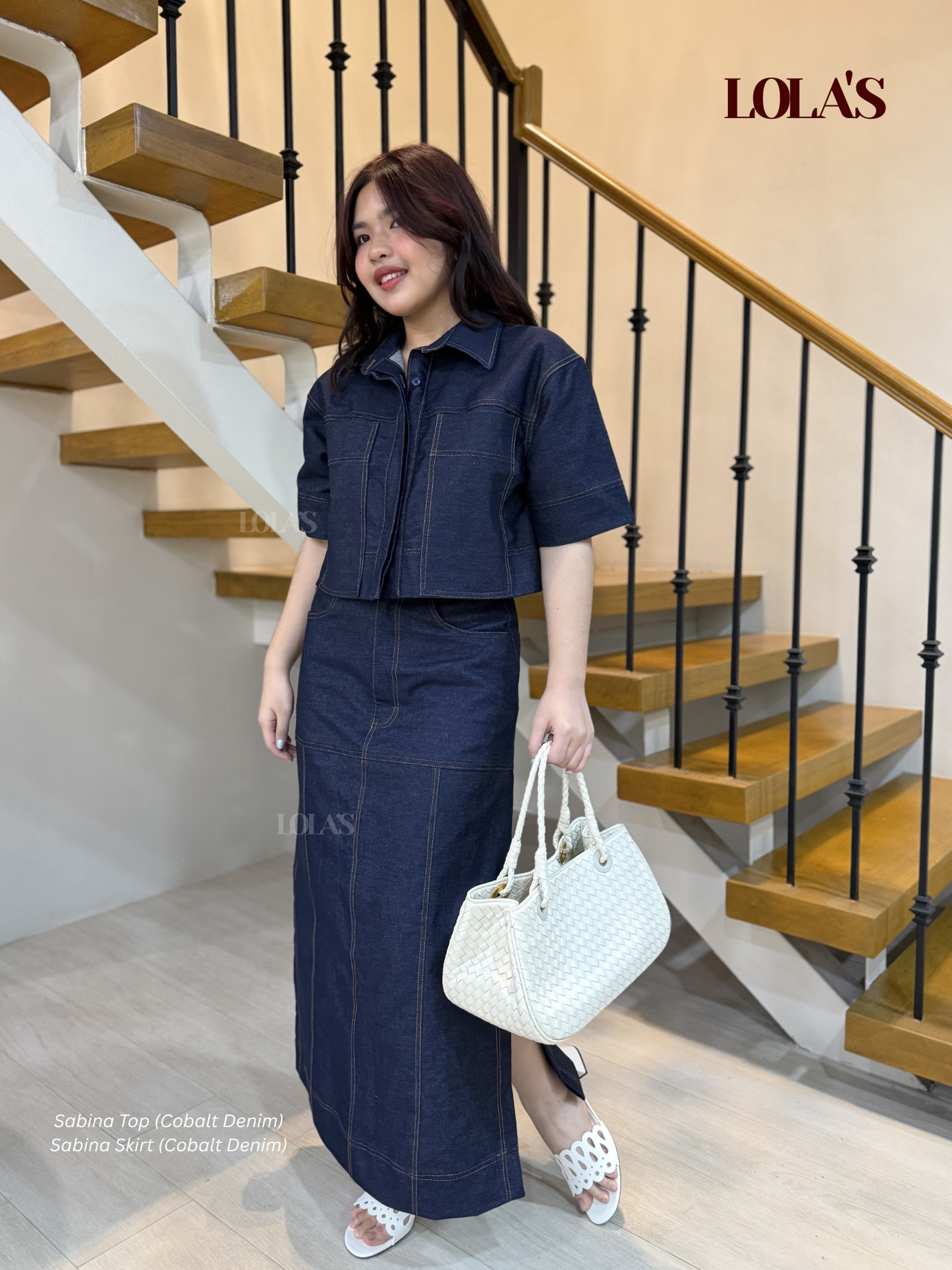 Sabina Skirt (Cobalt Denim)