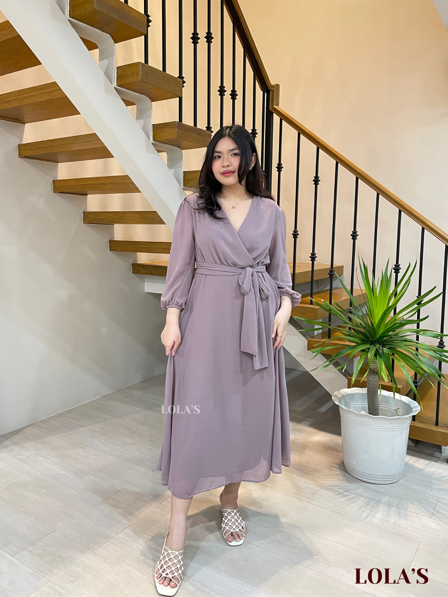 Paula Dress (Light Taupe)