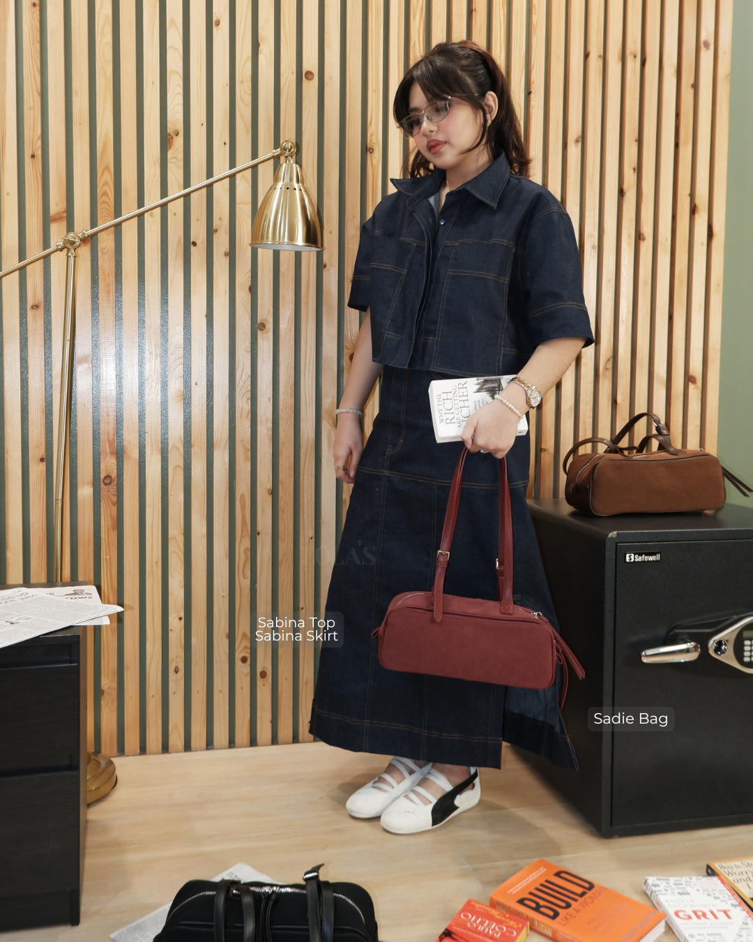 Sabina Top (Blue Denim)