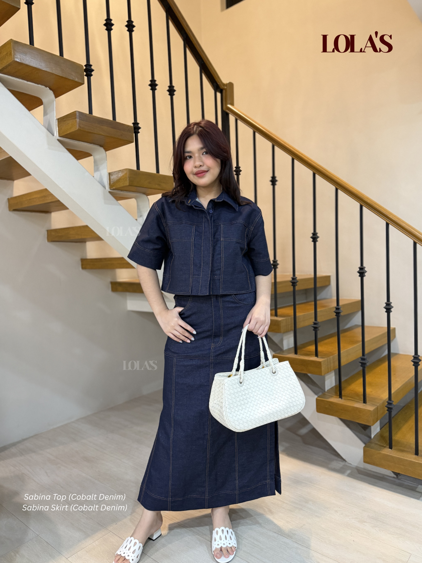 Sabina Top (Cobalt Denim)