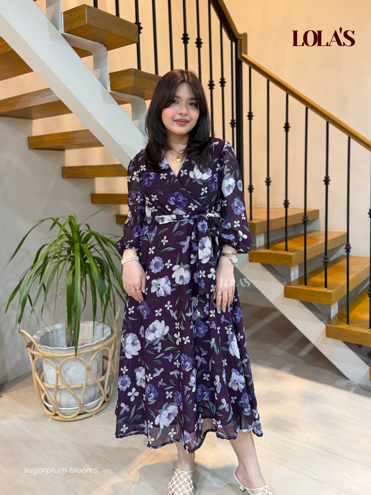 Paula Dress (Sugarplum Blooms)