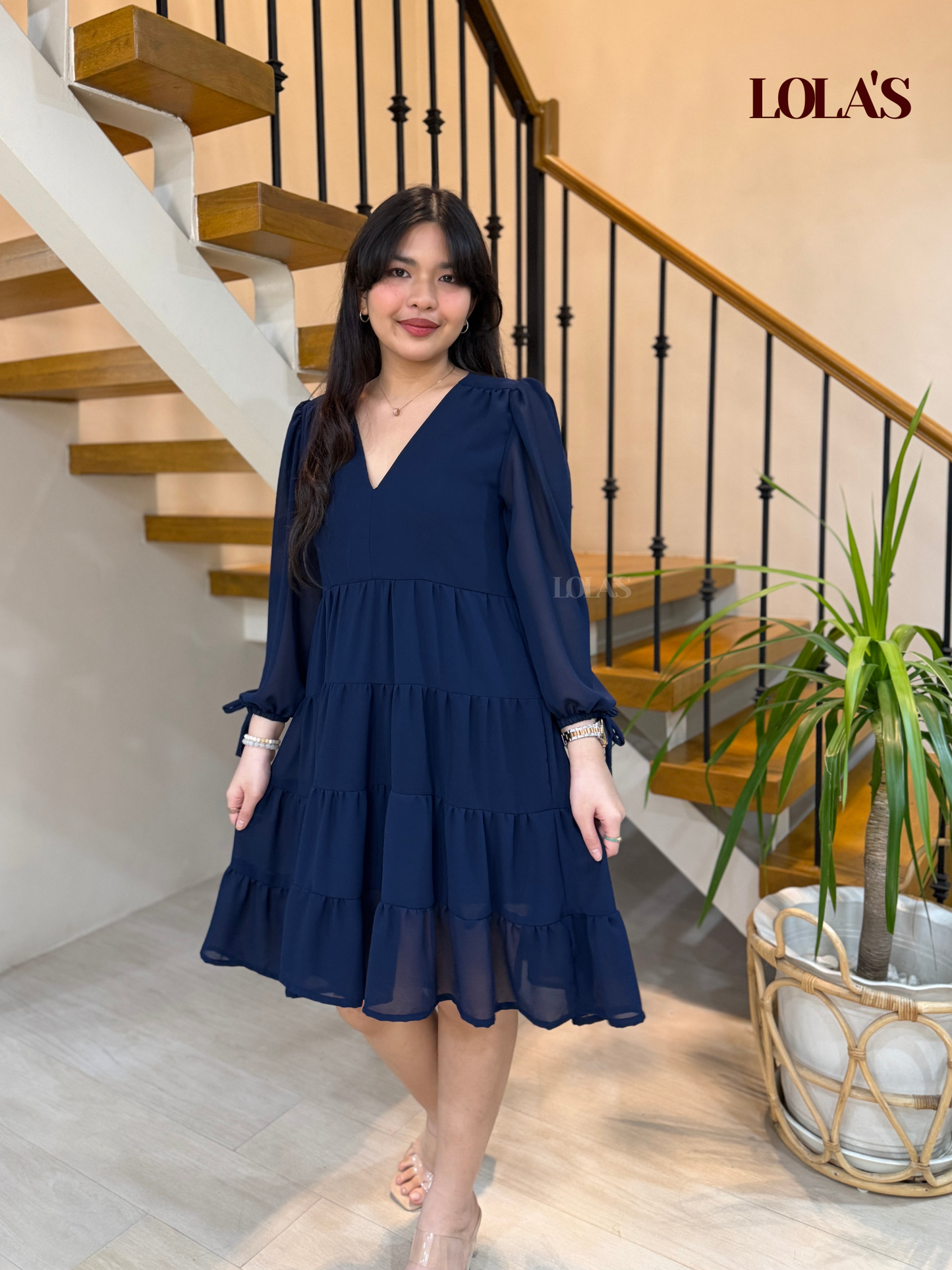 Diana Dress (Navy Blue)