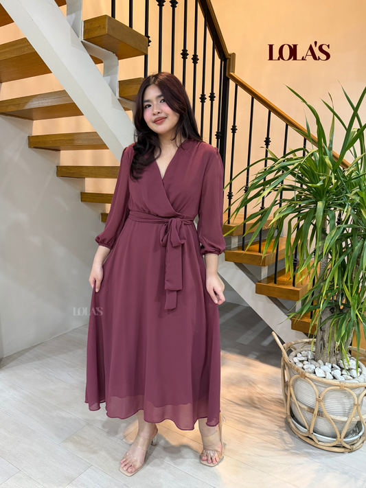 Paula Dress (Mauve)