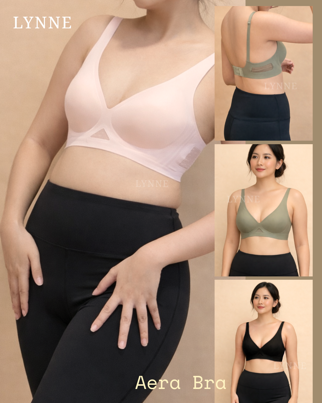 Aera Bra (Black) by Lynne