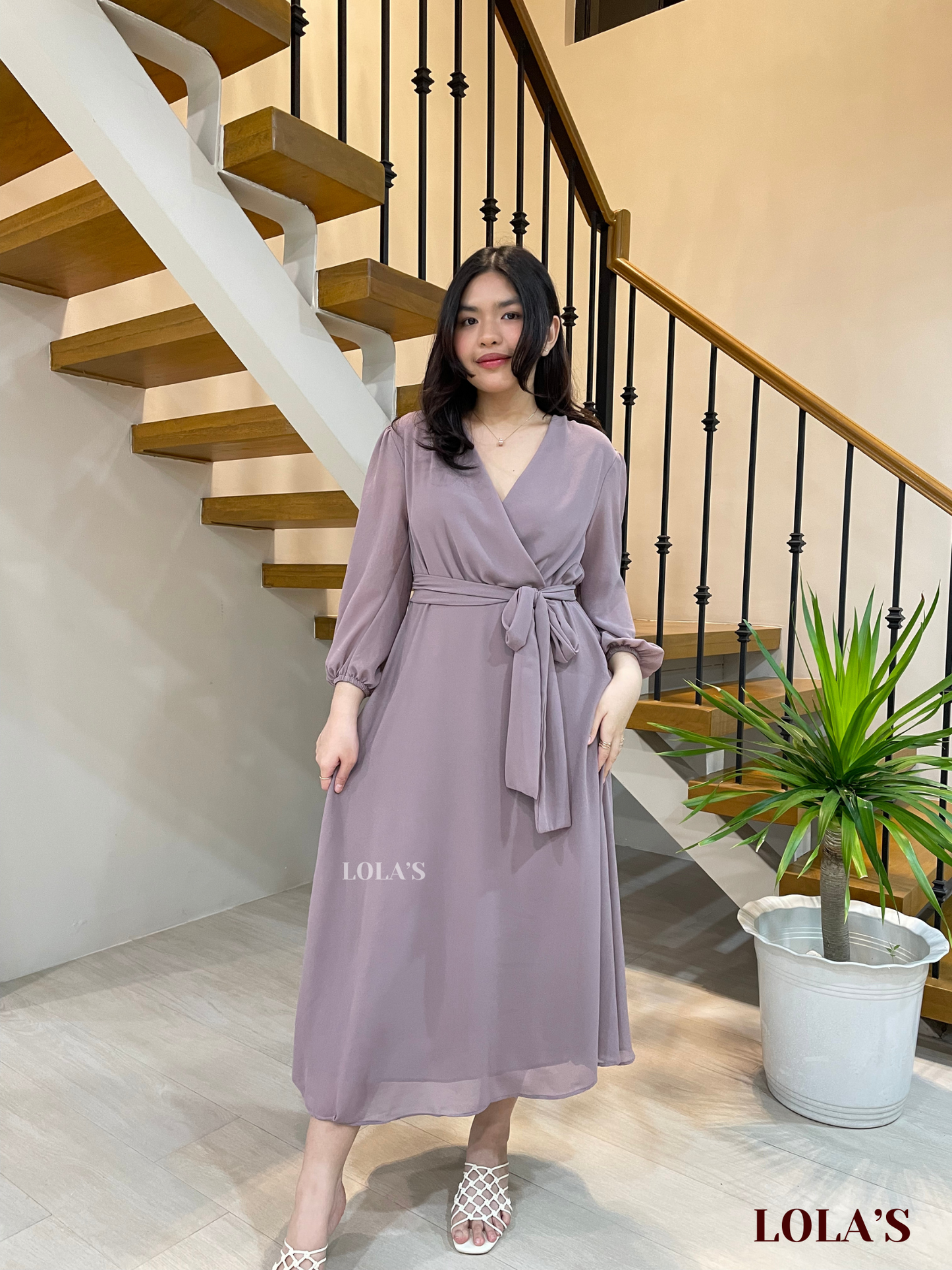 Paula Dress (Light Taupe)