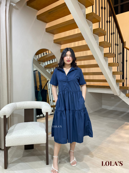 Emily Dress (Navy Blue)