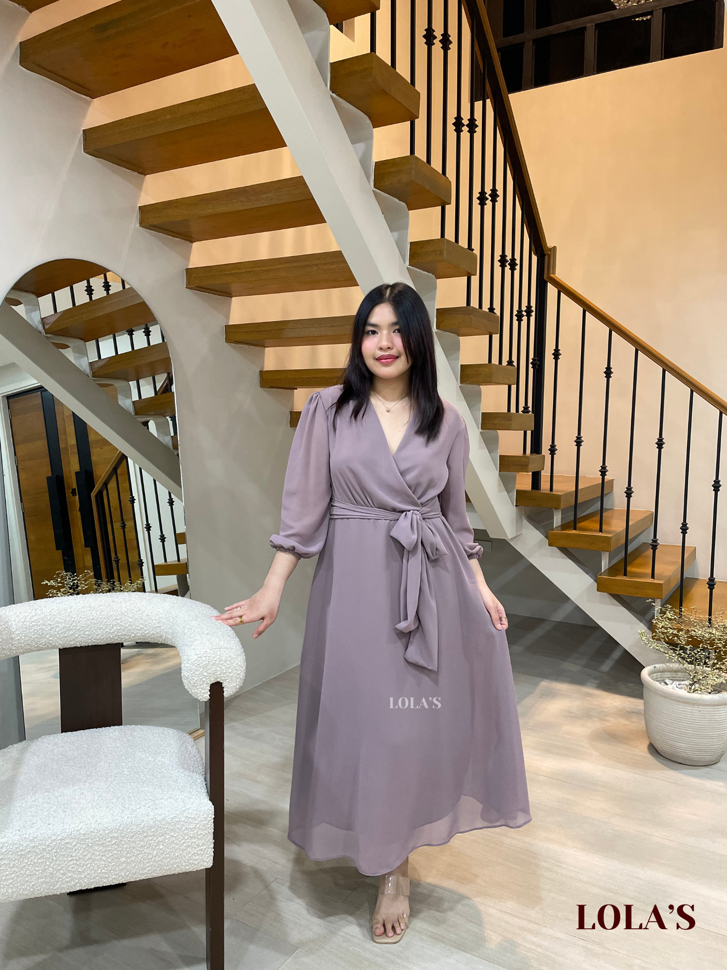 Paula Dress (Light Taupe)