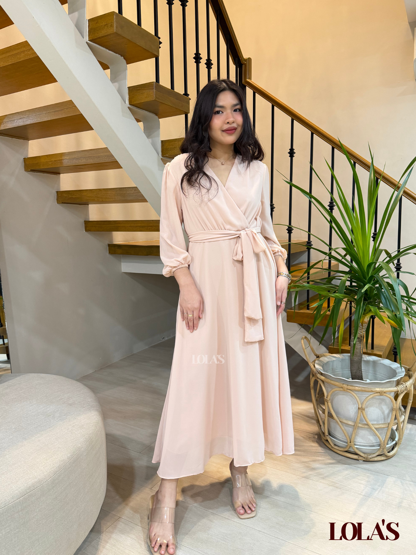 Paula Dress (Peach)
