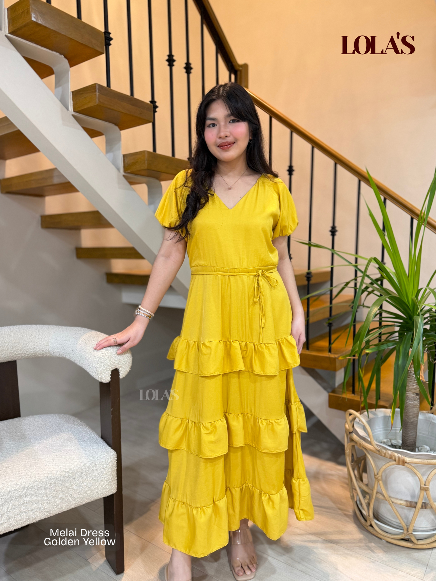 Melai Dress (Golden Yellow)