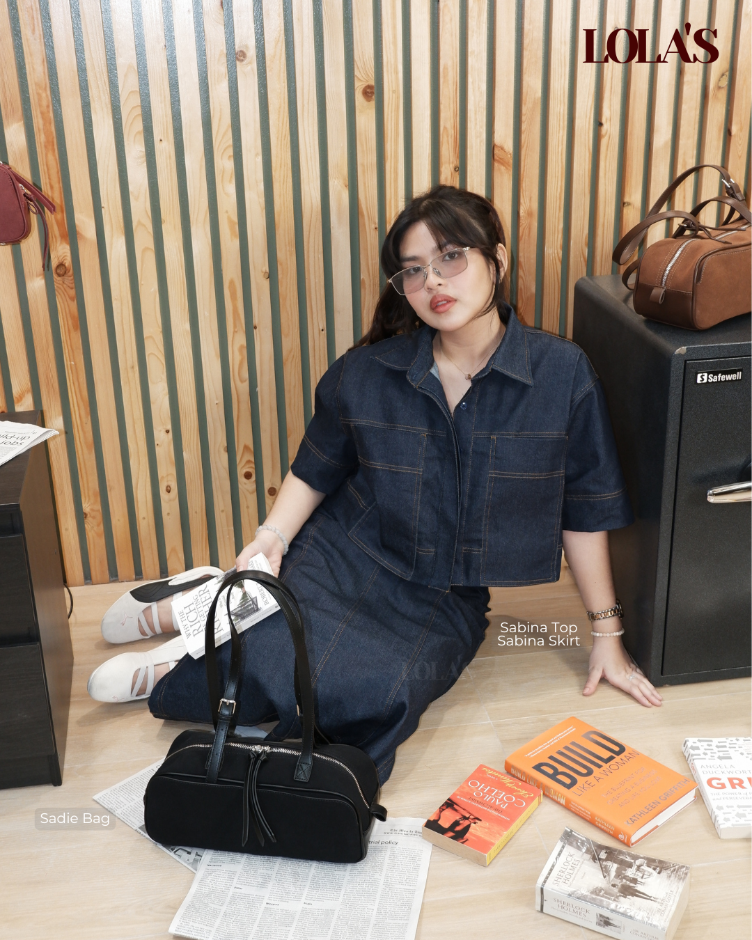 Sabina Skirt  (Blue Denim)