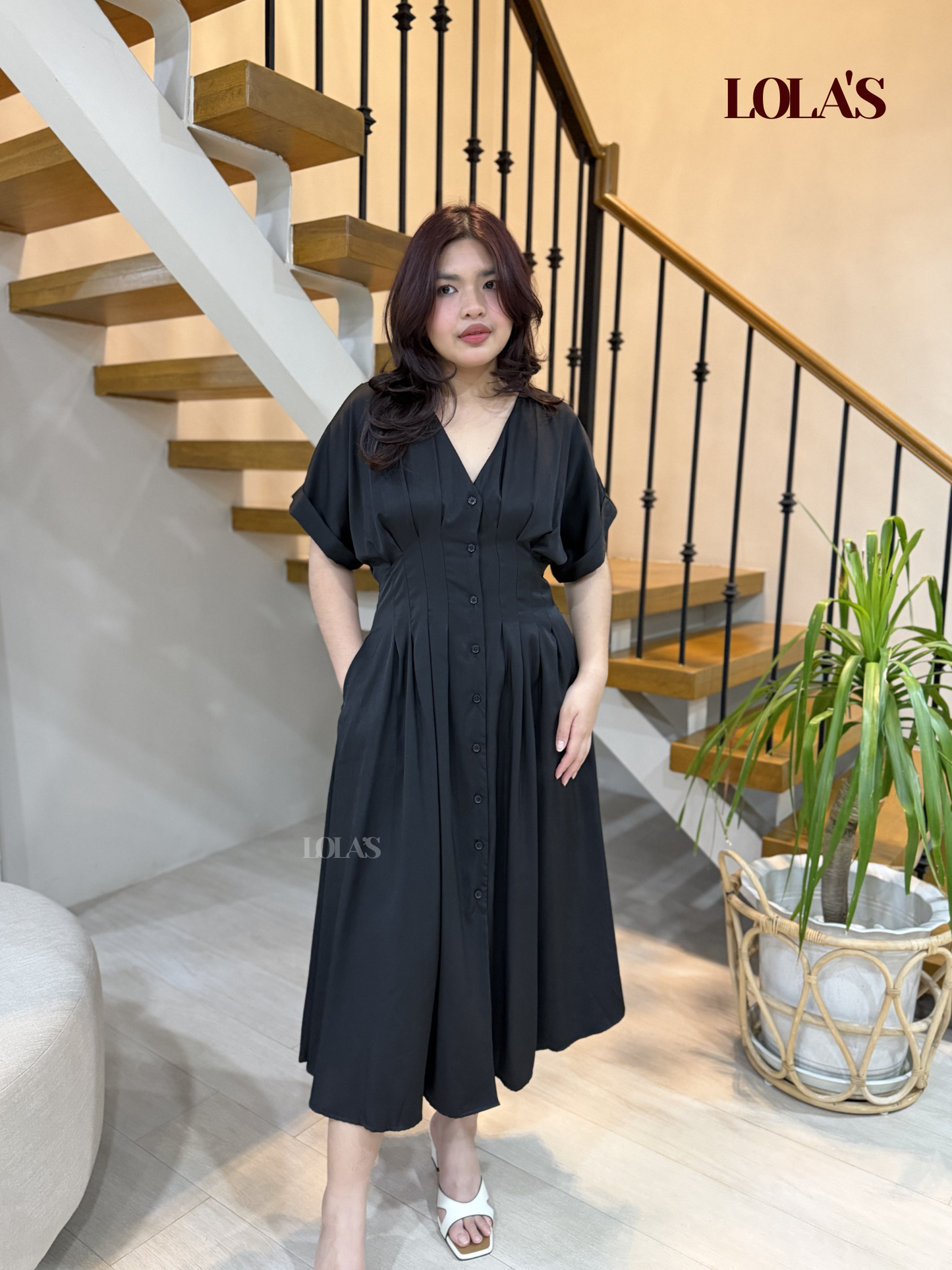Frederica Dress (Midnight Black)