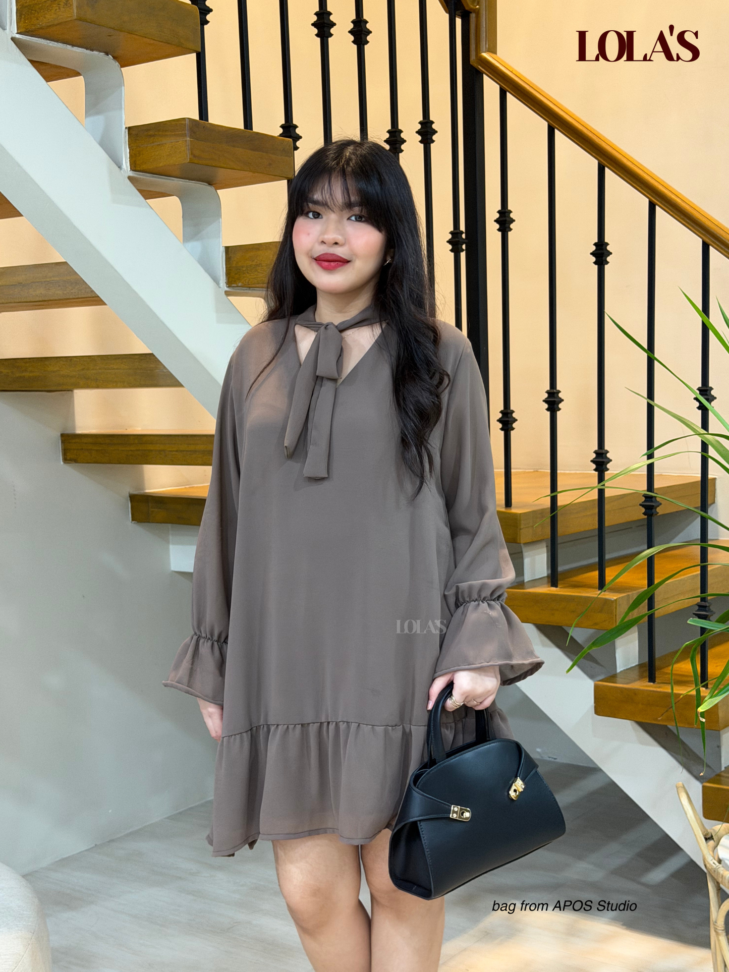 Daph Dress (Taupe)