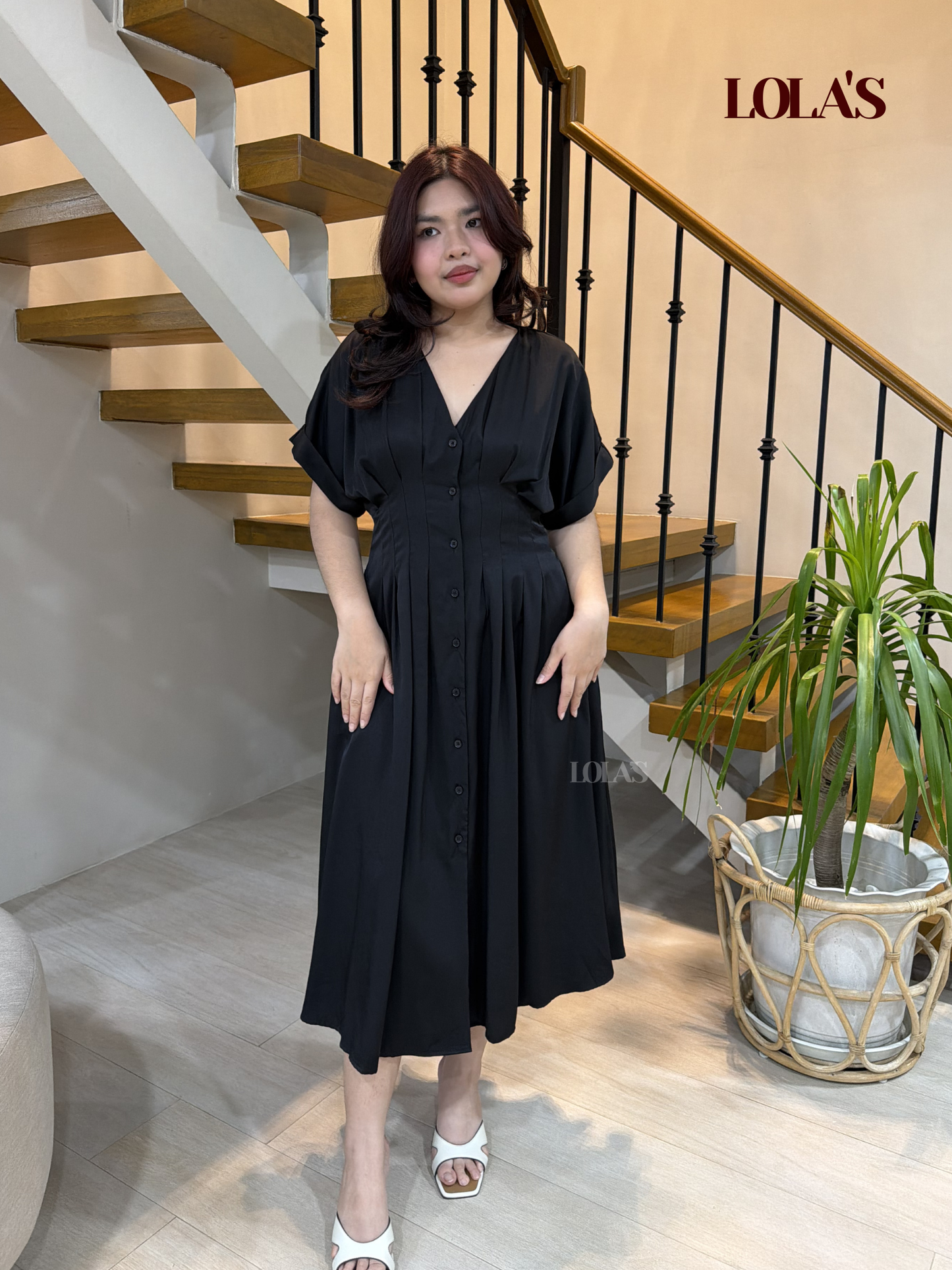 Frederica Dress (Midnight Black)
