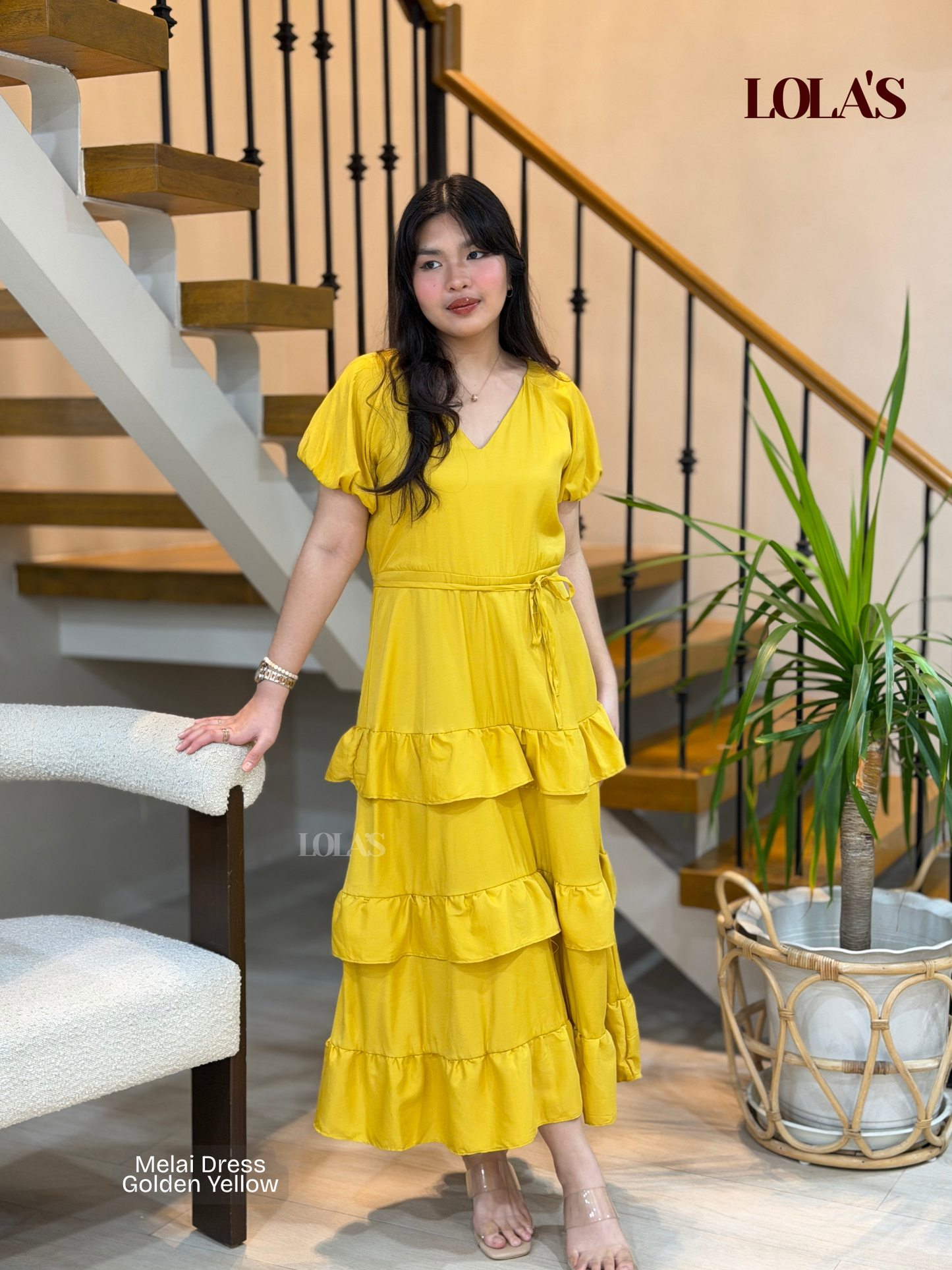 Melai Dress (Golden Yellow)