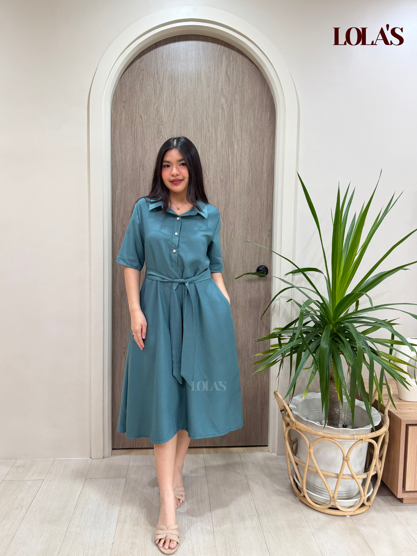 Bianca Dress (Blue Green)