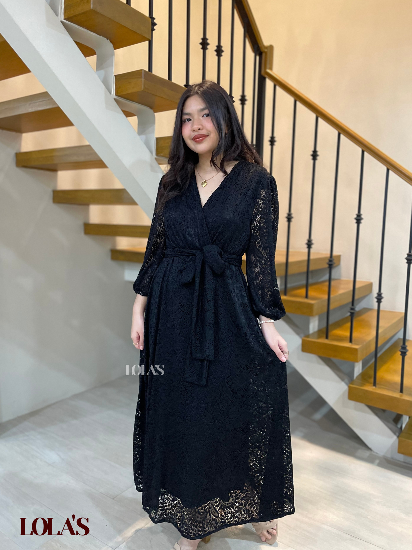 Paula Dress (Black Lace)