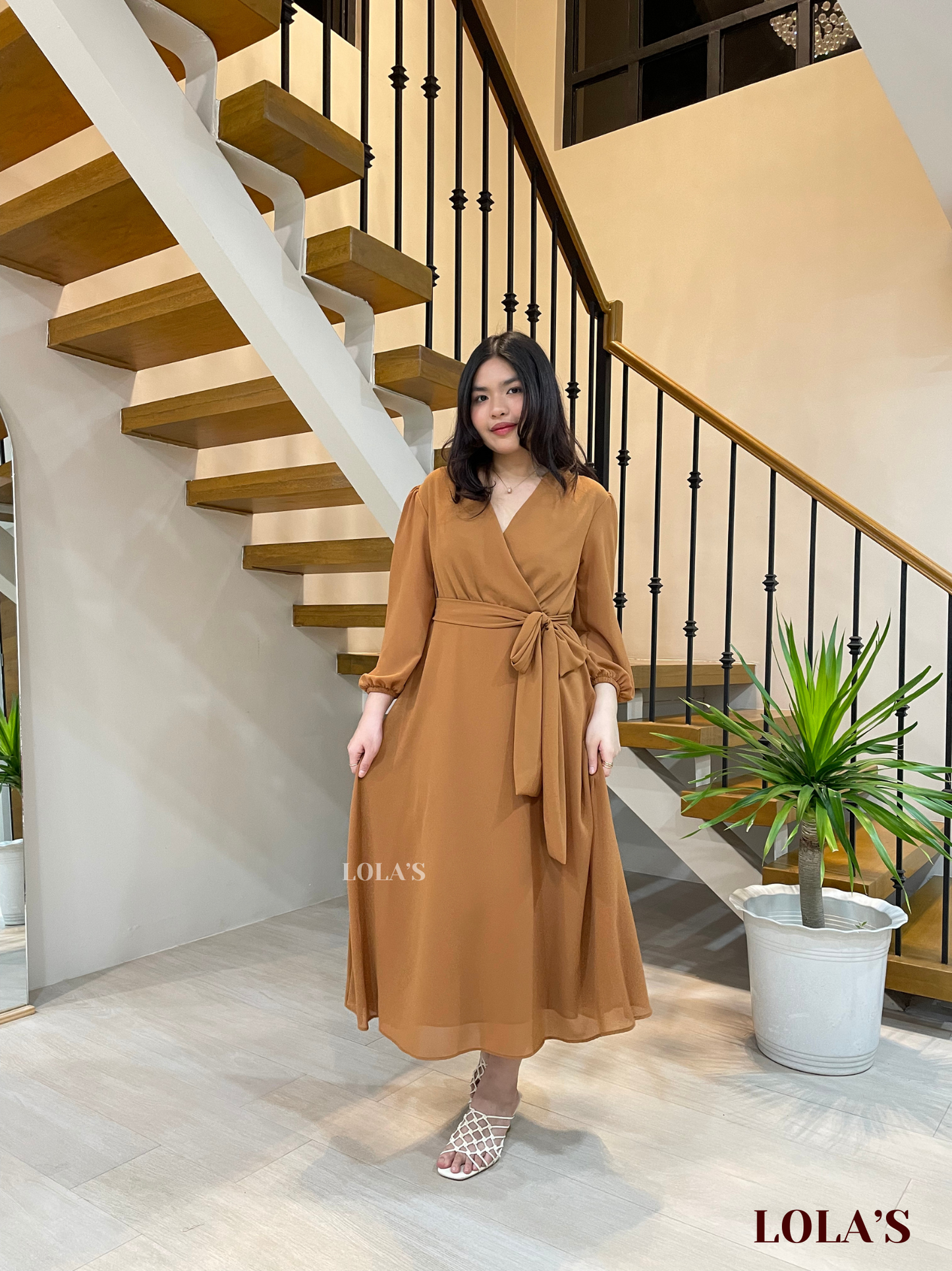 Paula Dress (Caramel)