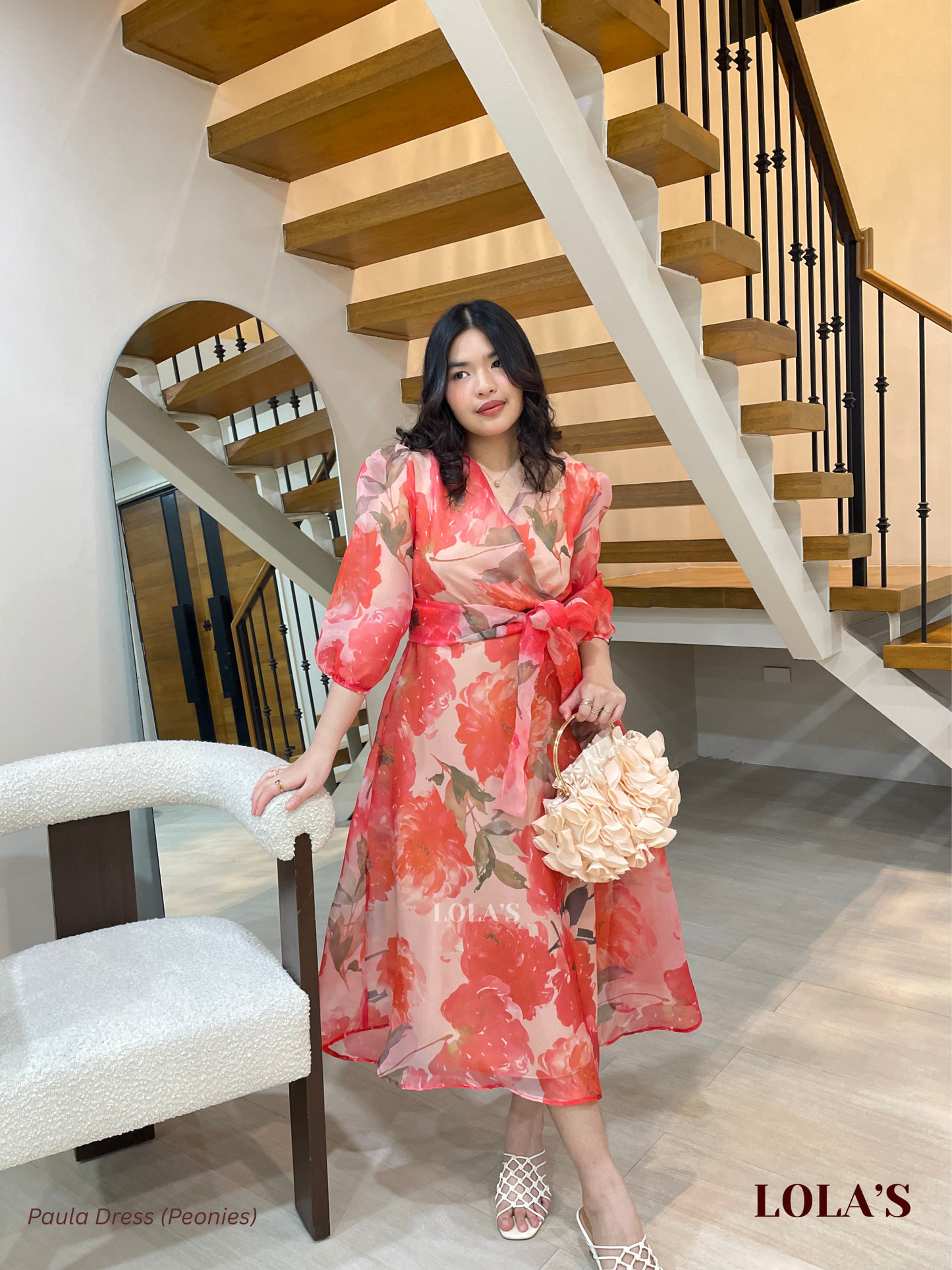 Paula Dress (Peonies)