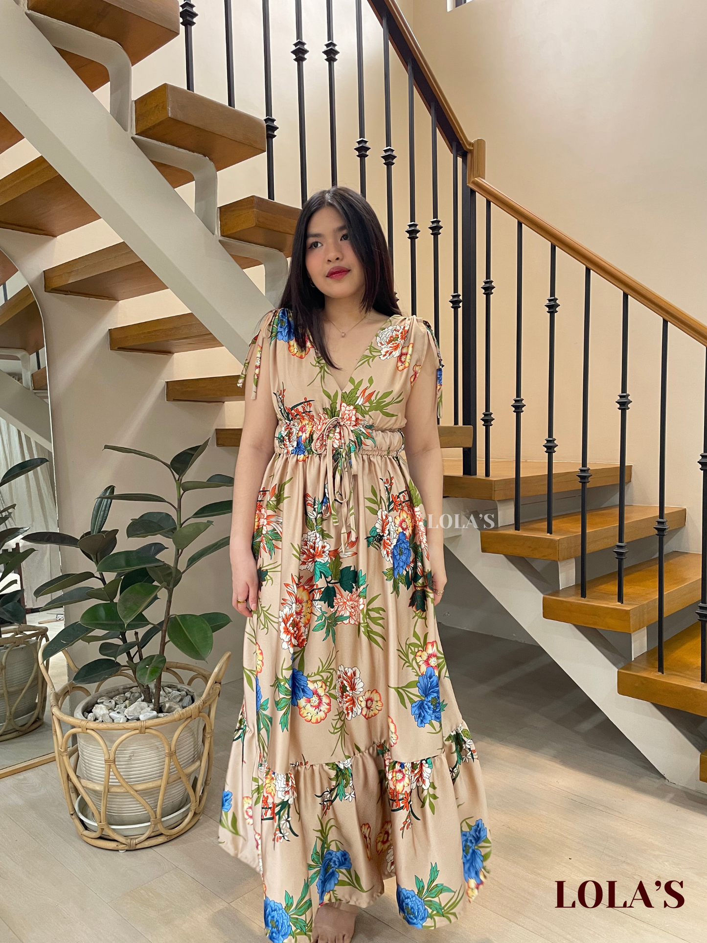 Adeline Dress (Summer Peonies)
