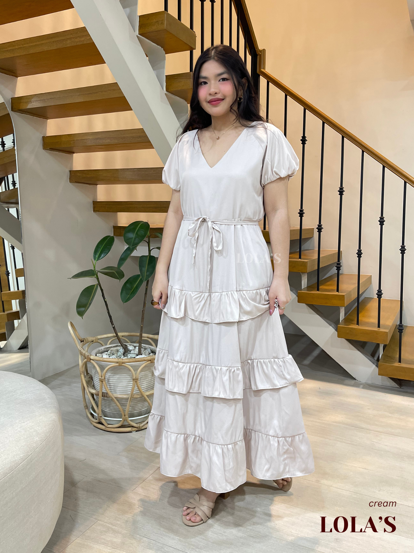 Melai Dress (Cream)