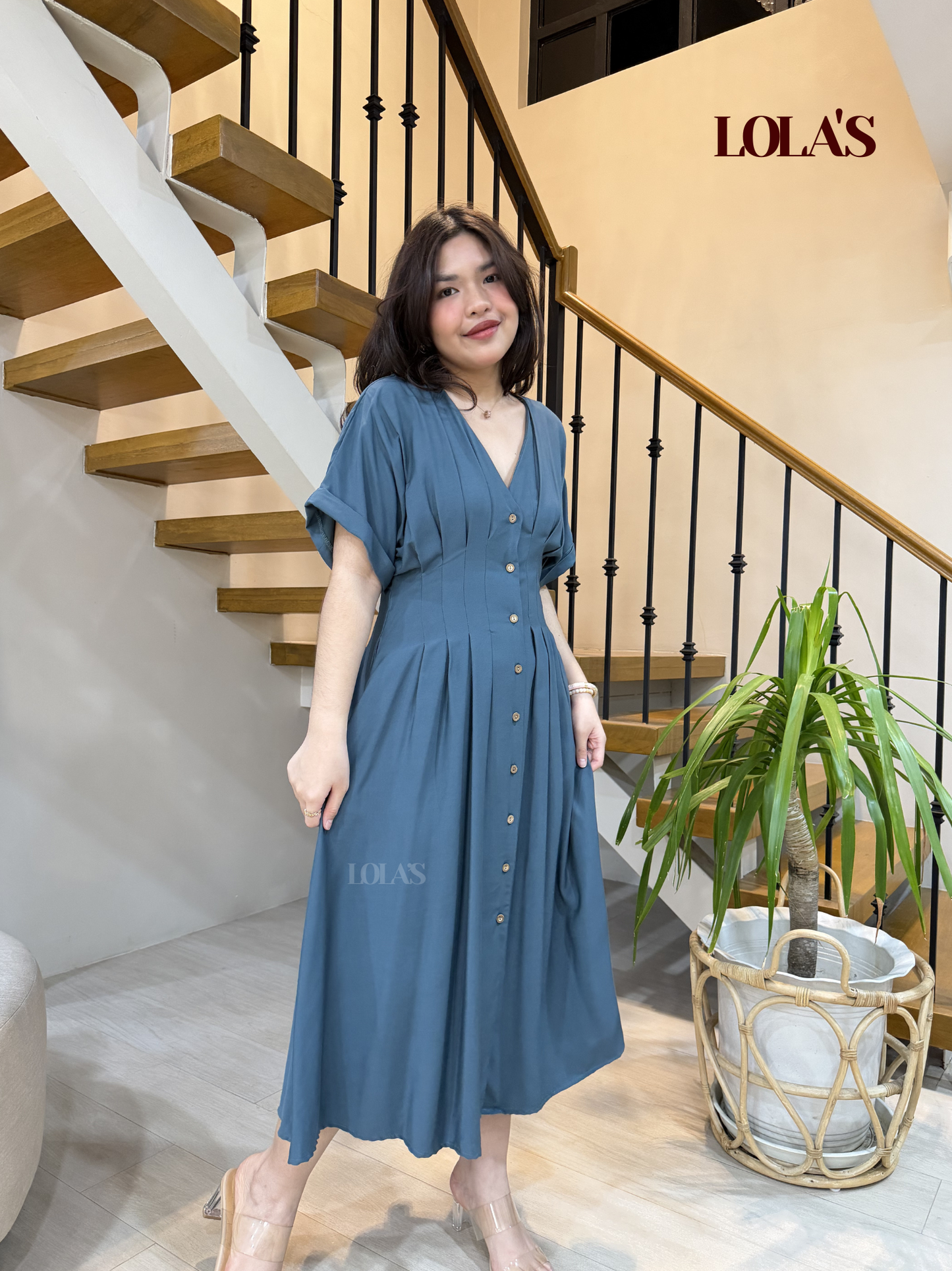 Frederica Dress (Teal)