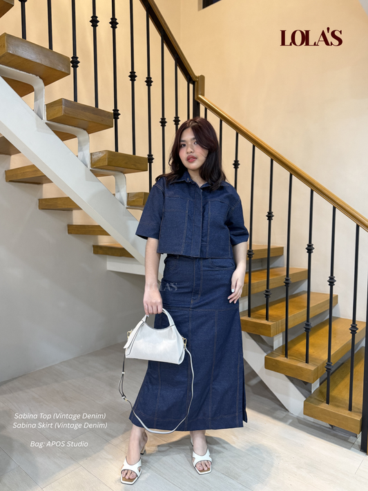 Sabina Skirt (Vintage Denim)