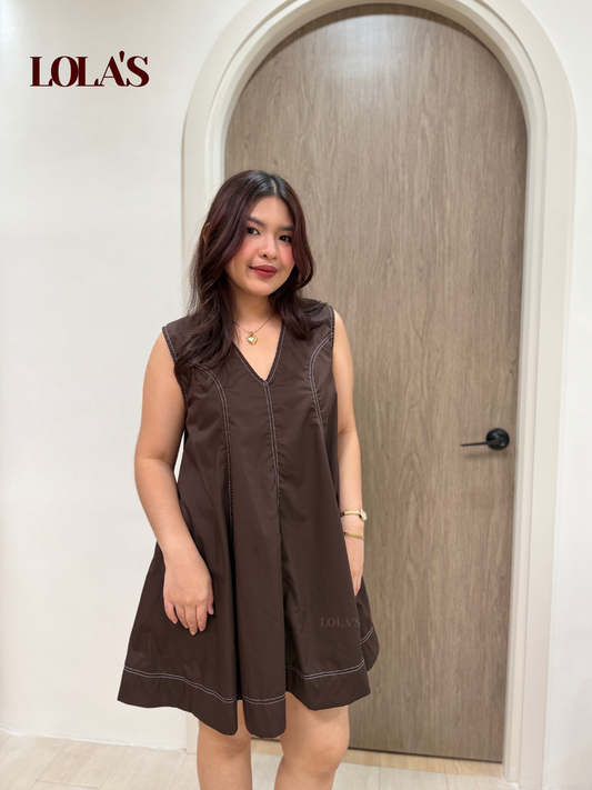 Victoria Dress (Chocolate)