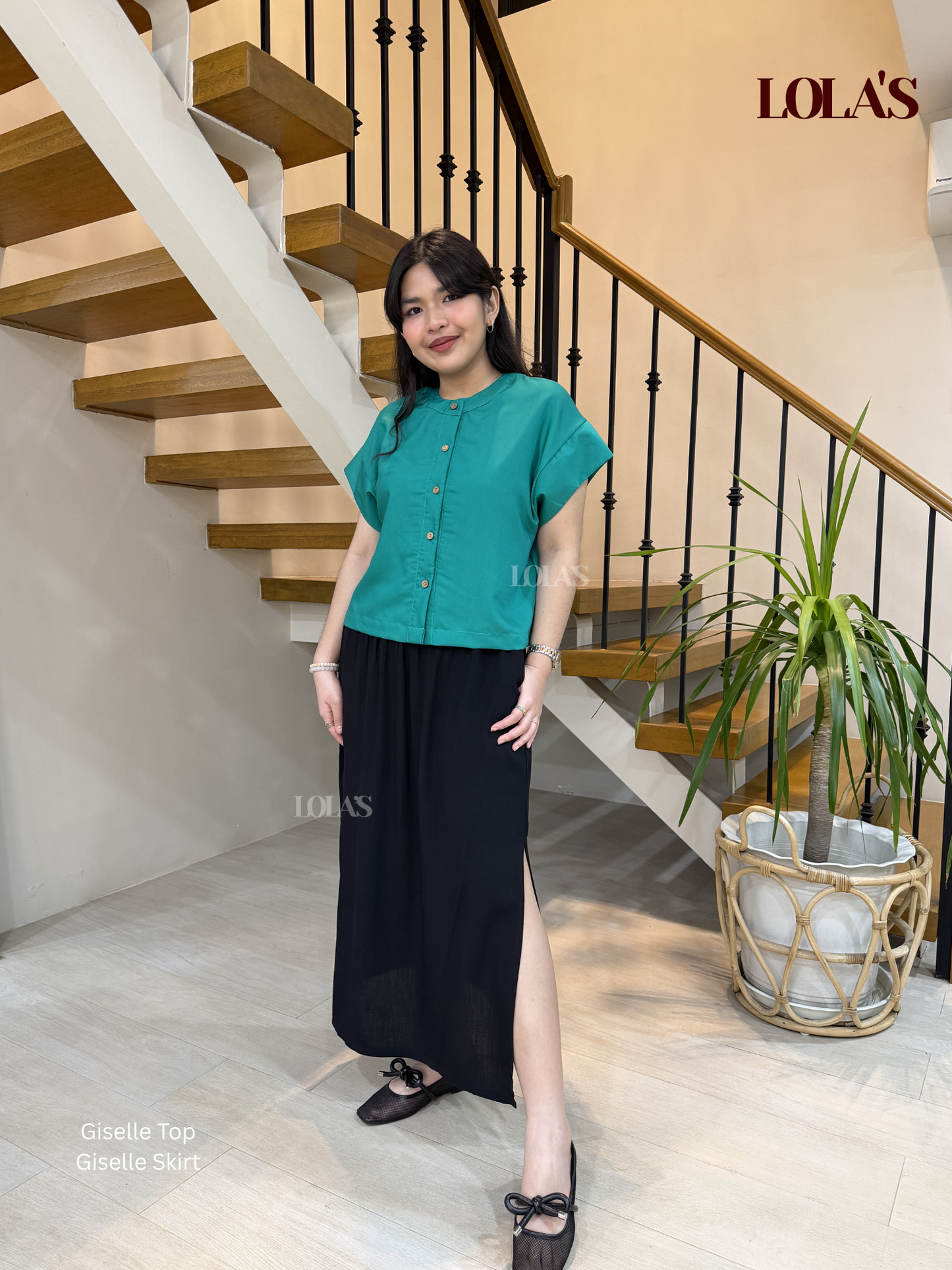 Giselle Top (Aqua Green)