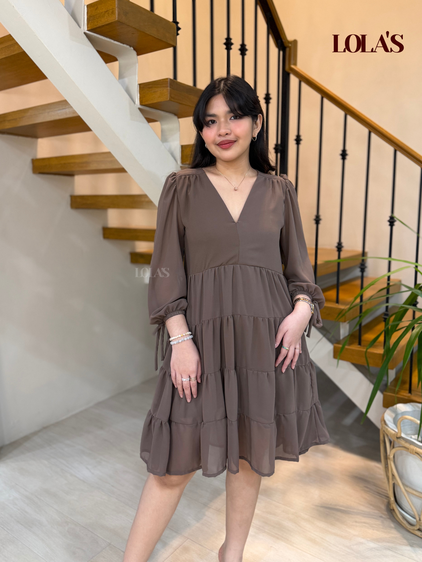 Diana Dress (Taupe)