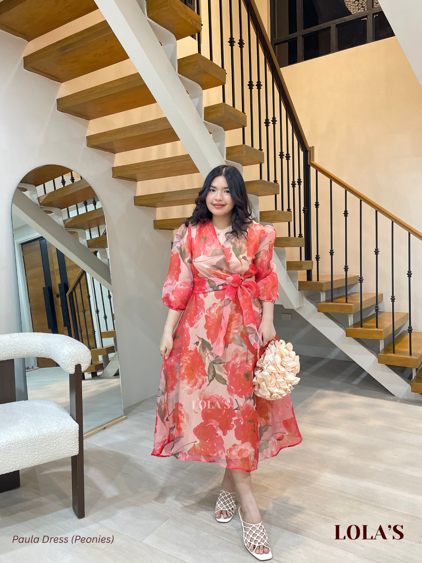 Paula Dress (Peonies)