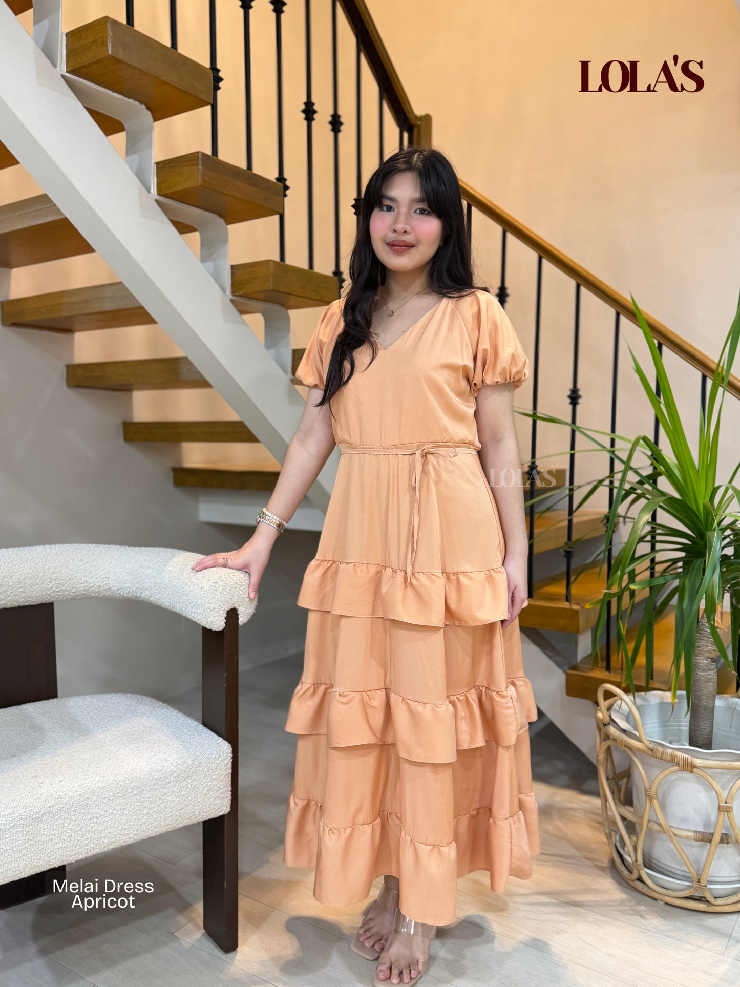 Melai Dress (Apricot)